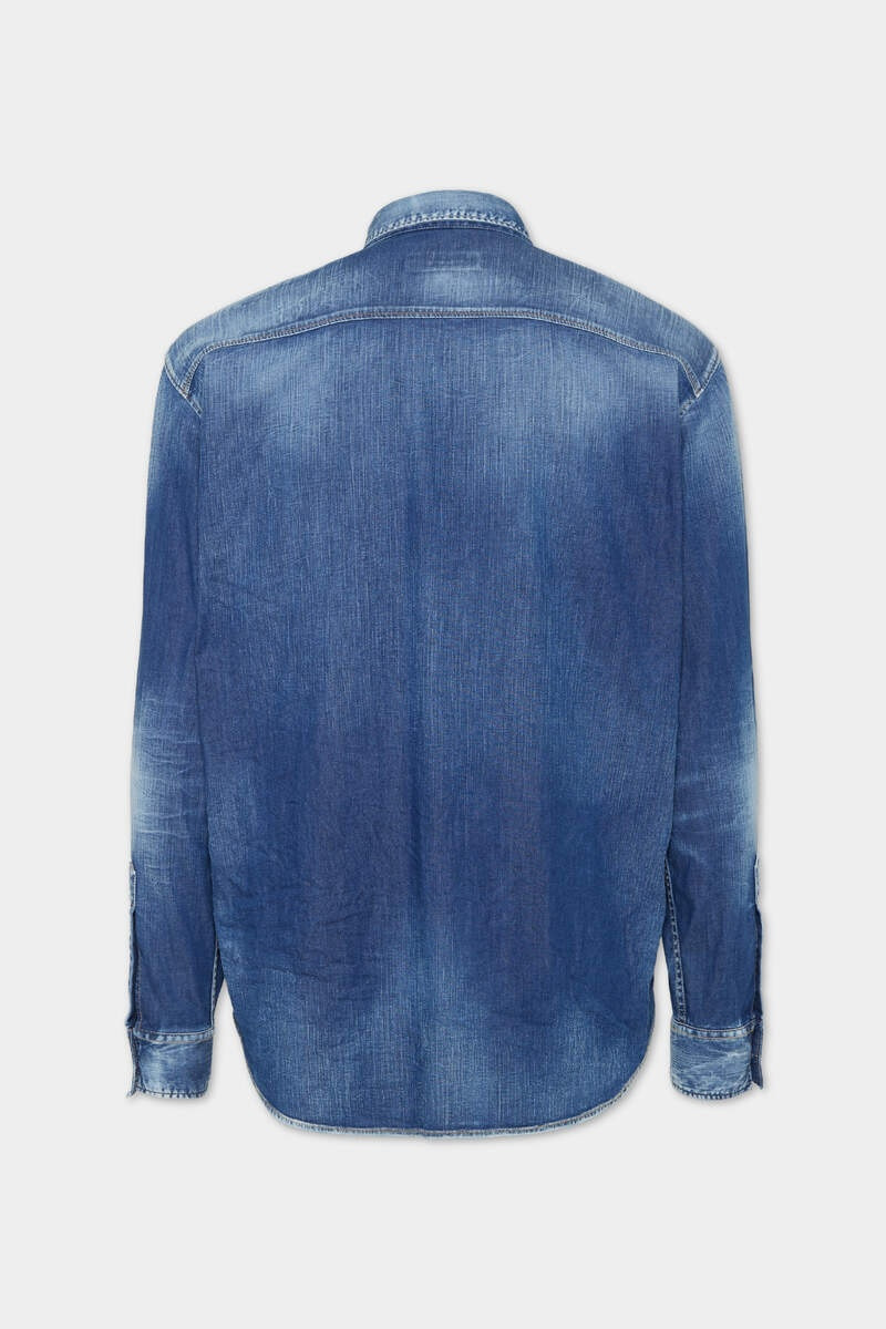 DSQUARED2 LIGHT WASH RELAX DAN WORKER POCKET SHIRT outlook