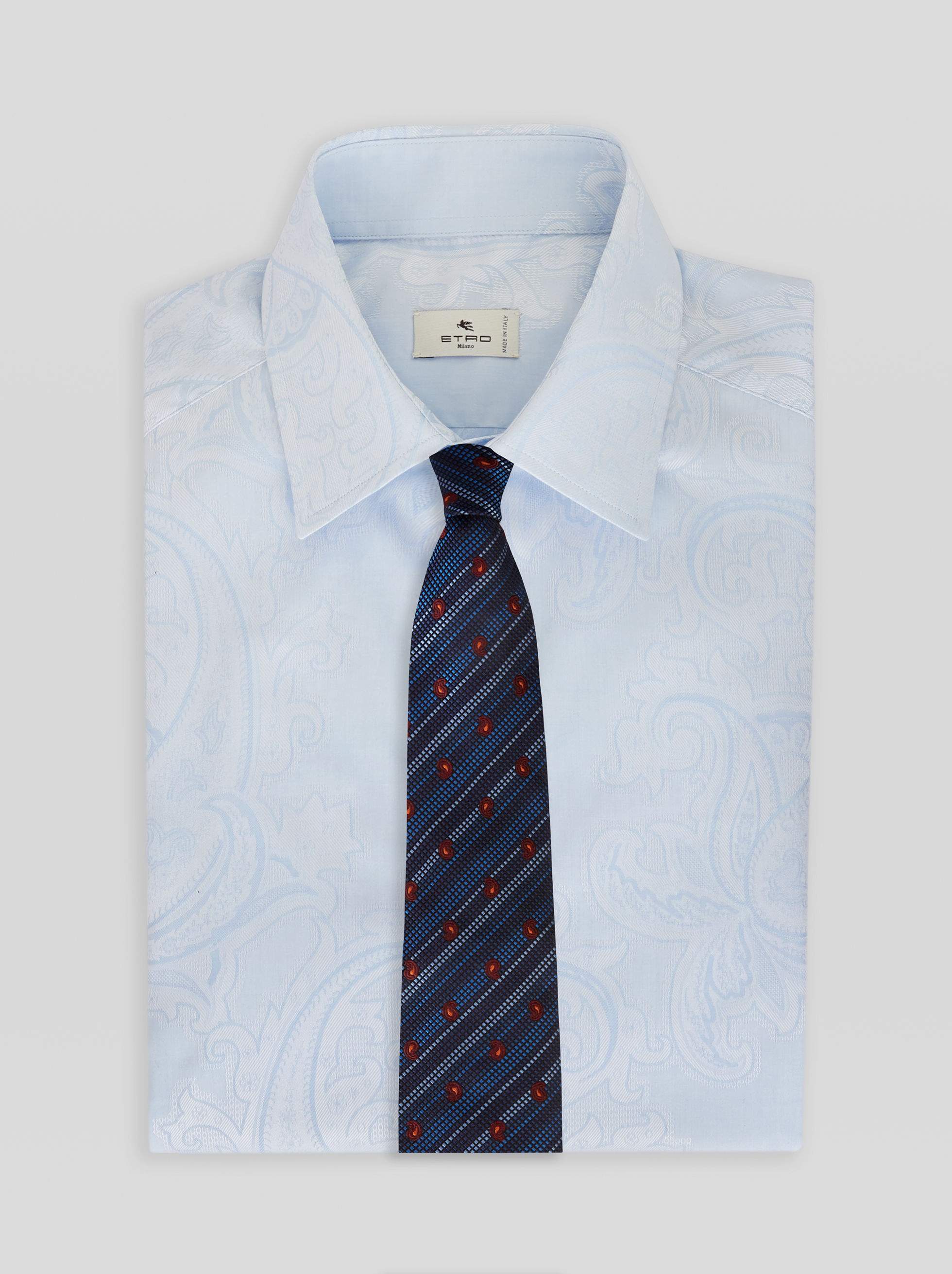 MICRO PAISLEY STRIPED TIE - 2