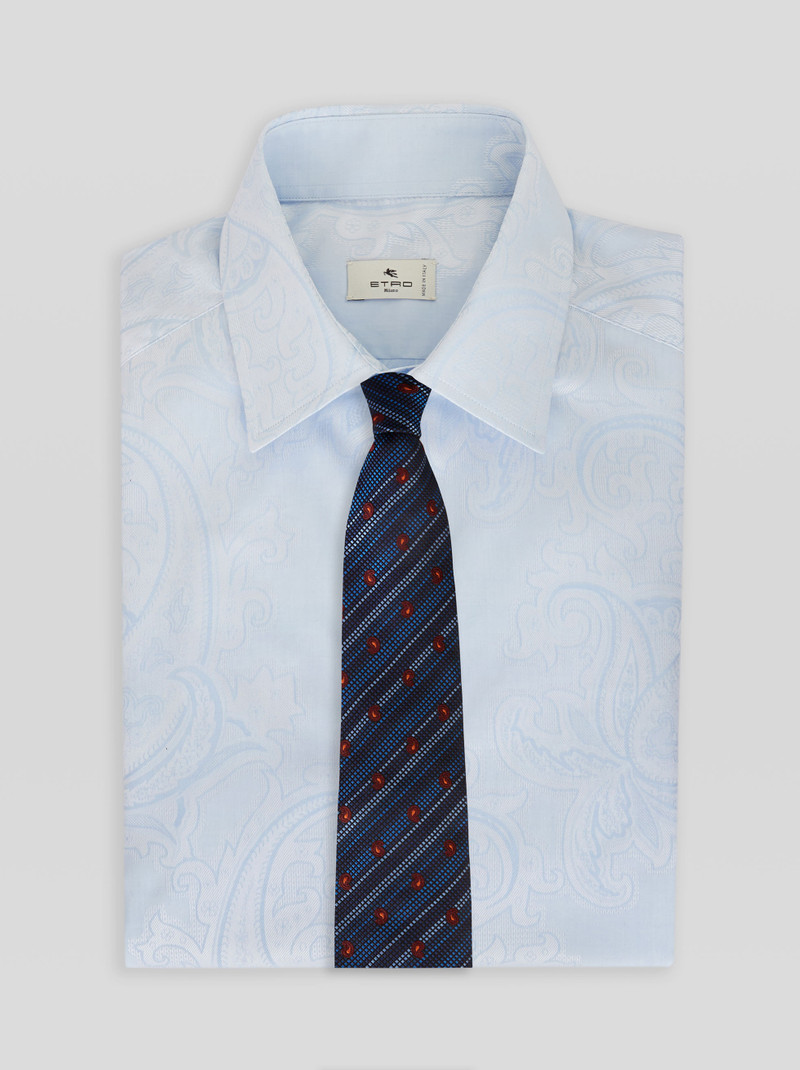 Etro MICRO PAISLEY STRIPED TIE outlook