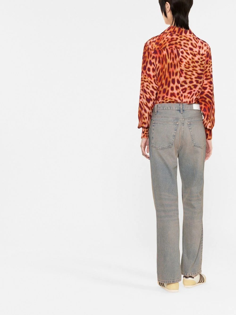 leopard-print silk shirt - 3