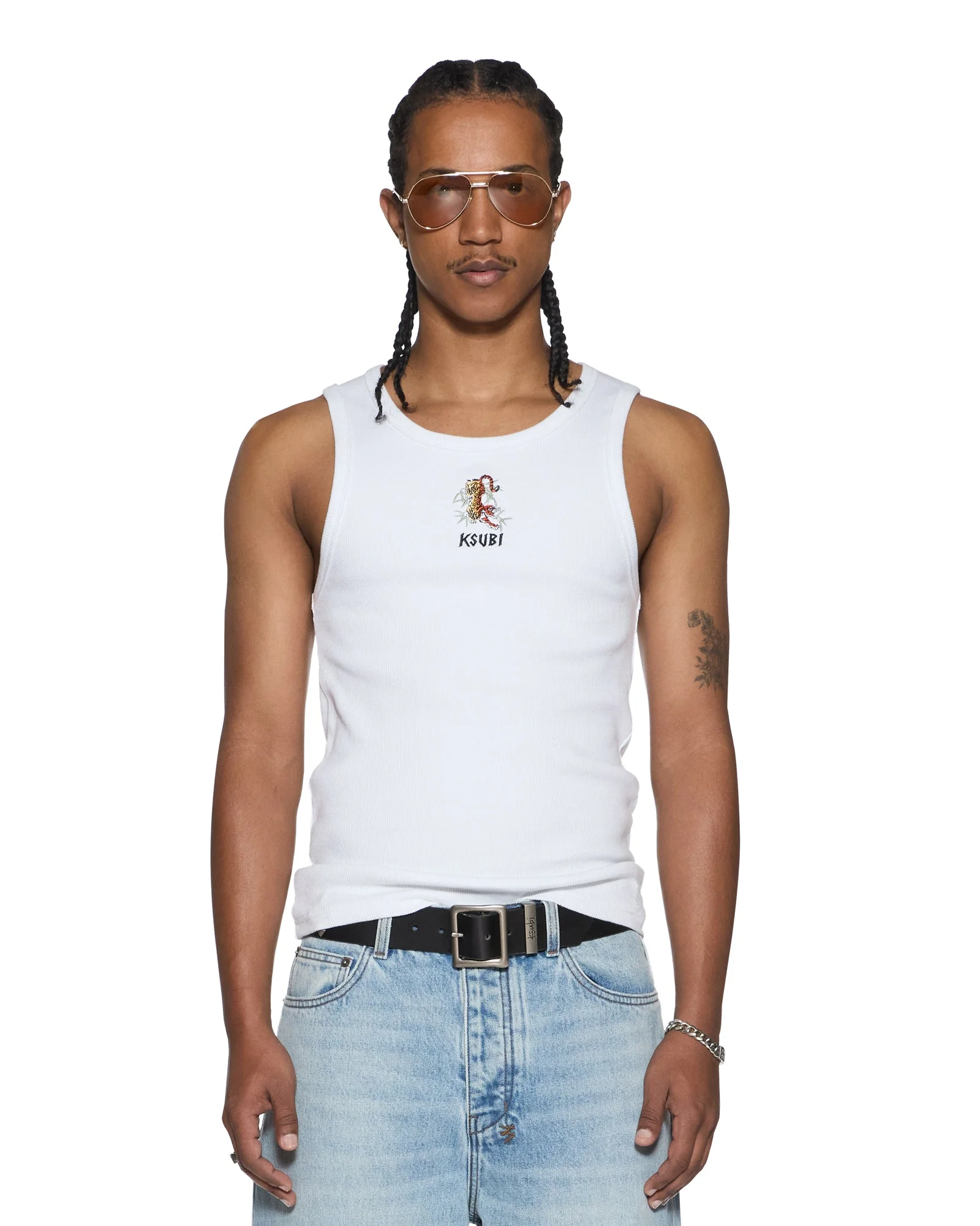 STAY UP HALEN DEBUT SINGLET TRU WHITE - 1