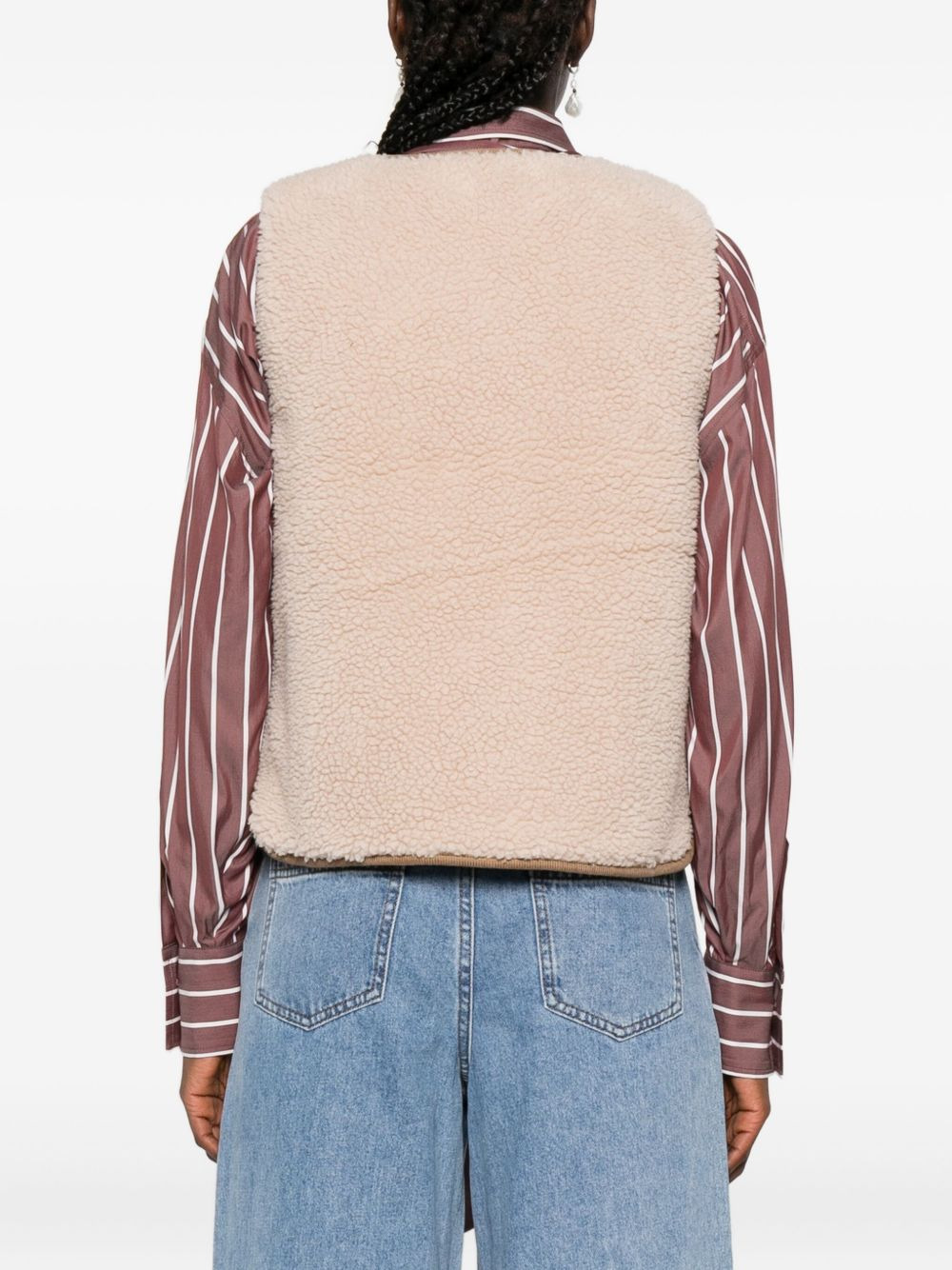 button-fastening gilet - 4