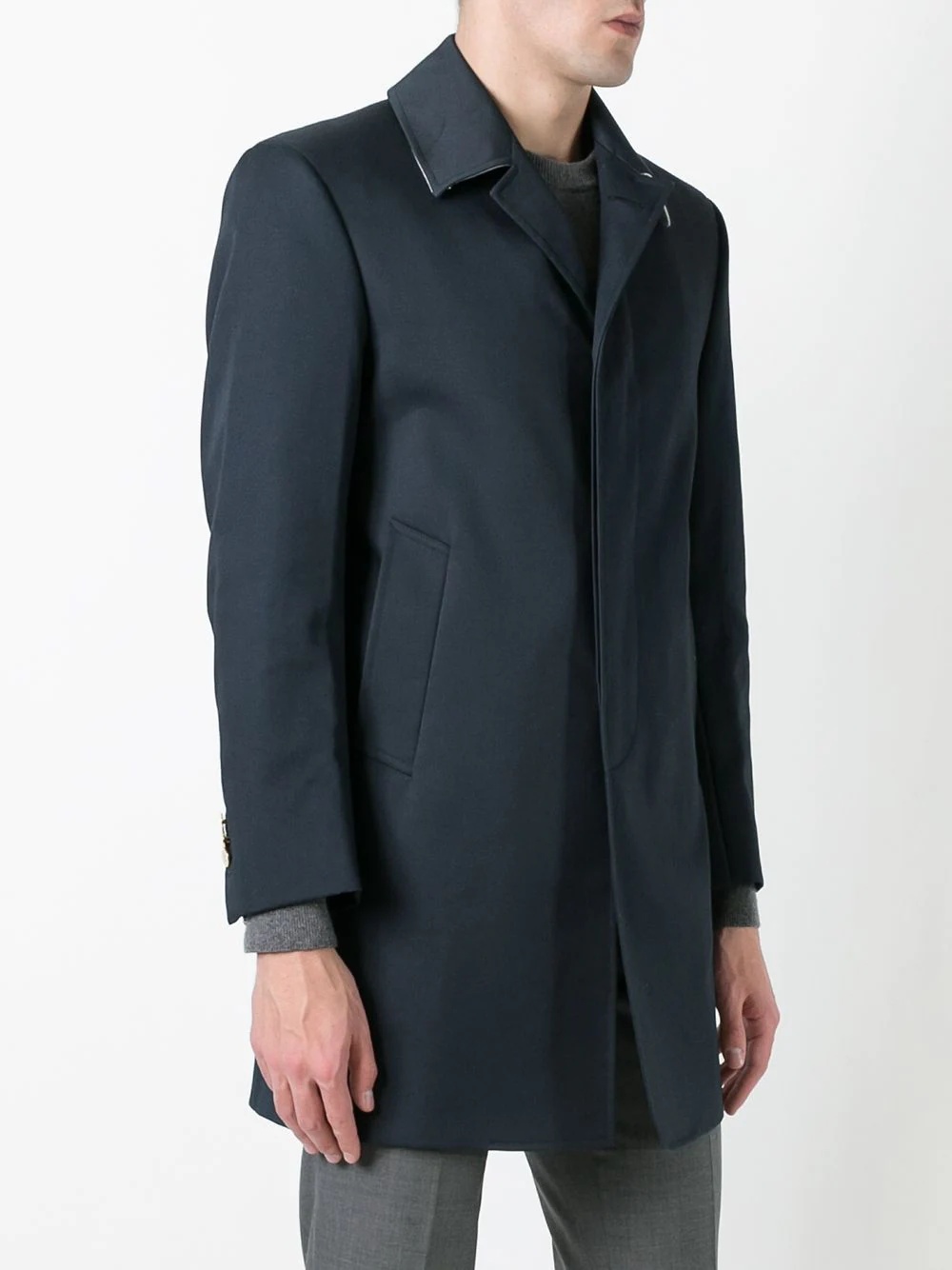 mac bal collar overcoat - 3