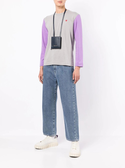 Comme des Garçons PLAY bi-colour long-sleeve T-shirt outlook