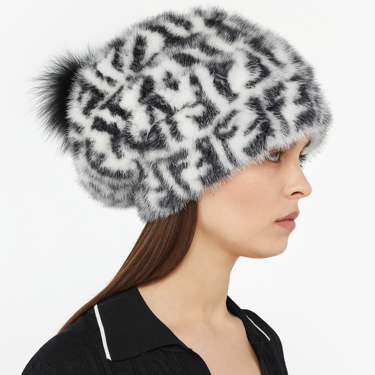 White mink hat - 3