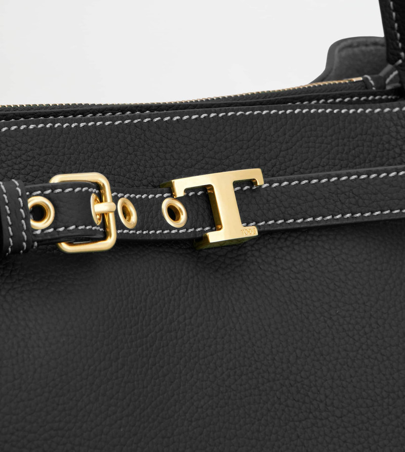 HANDBAG IN LEATHER MINI - BLACK 6