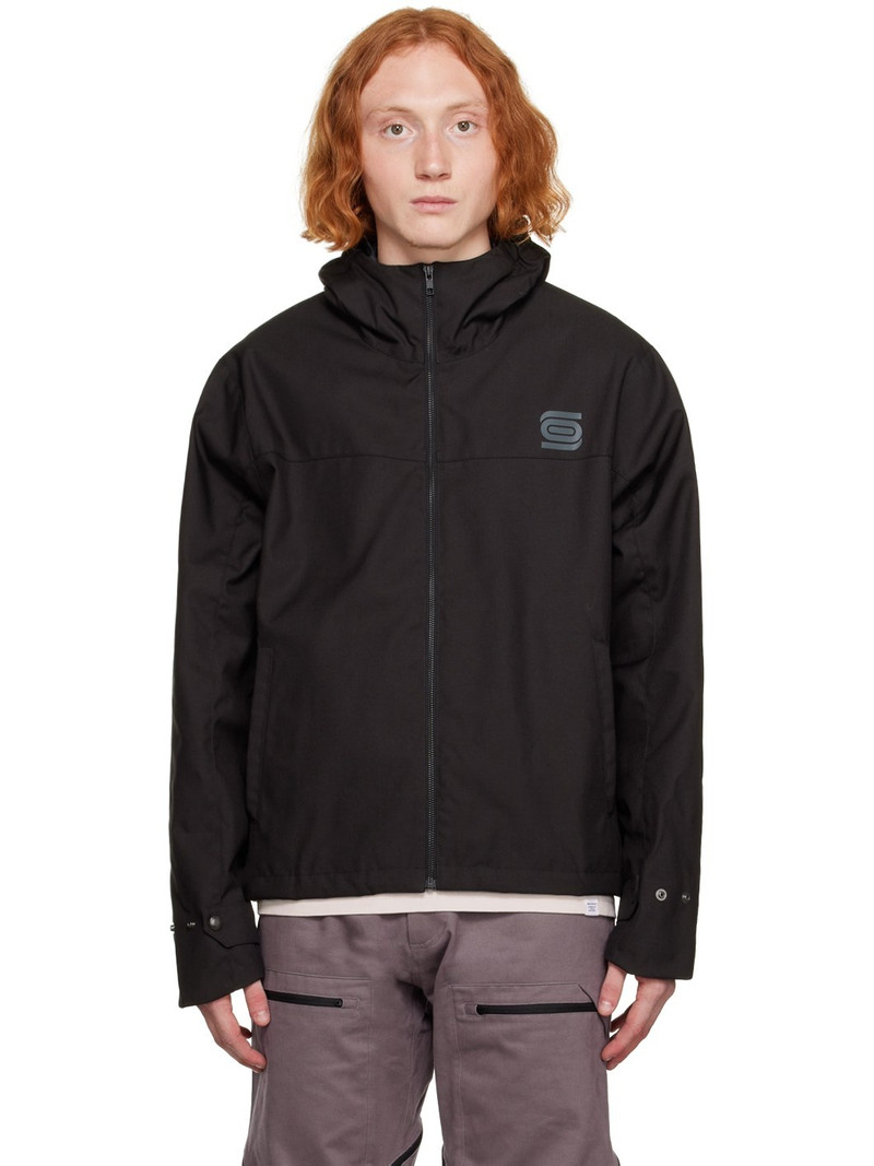Black Bonded Rain Jacket 1