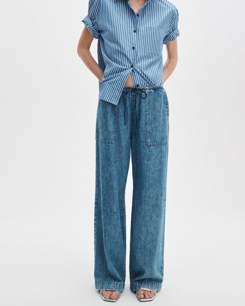 rag & bone Claire Denim Utility Pant Mid-Rise in Ultra Featherweight Denim outlook