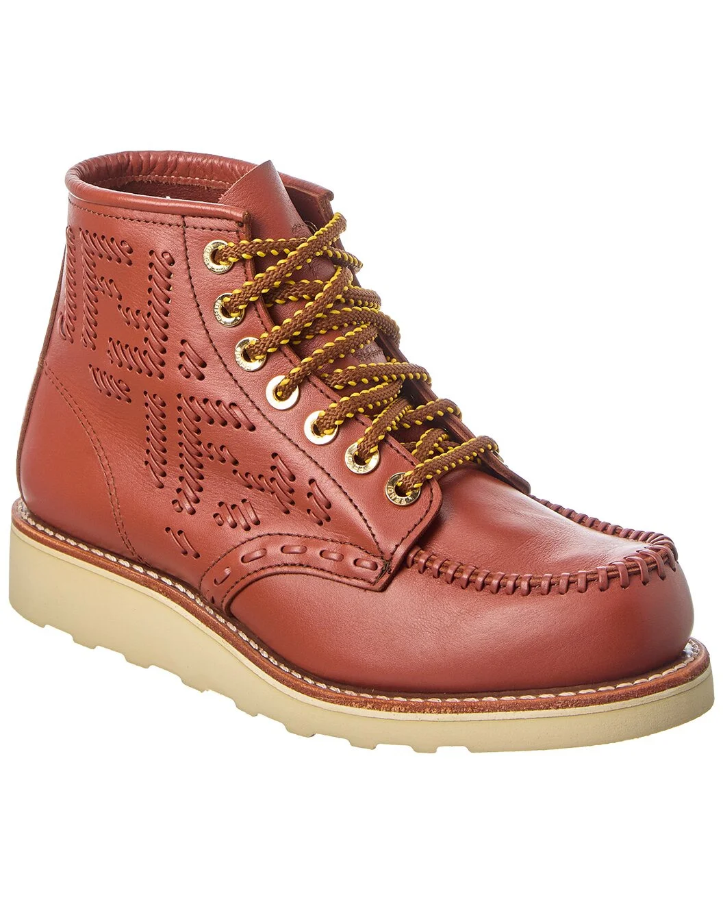 FENDI x Red Wing Leather Bootie - 1