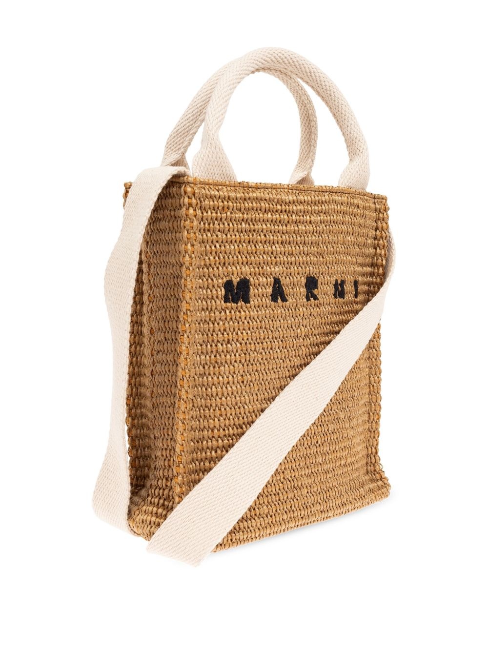 woven raffia tote bag - 4