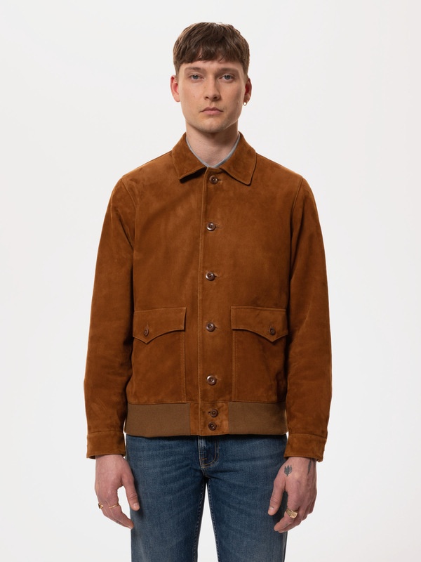 Steve Leather Jacket Cognac - 3