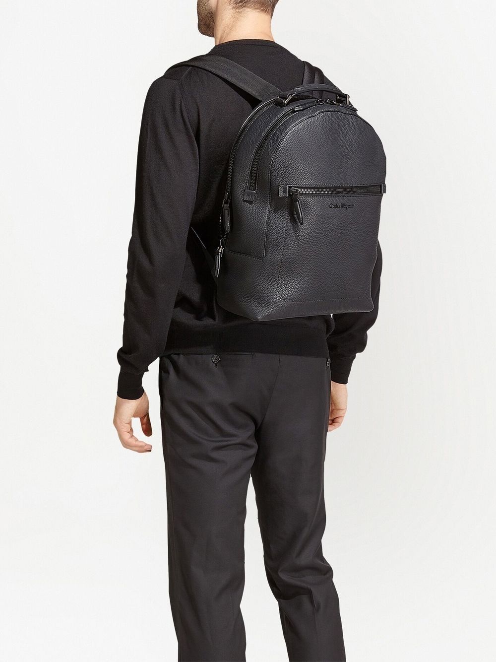 embroidered logo backpack - 2
