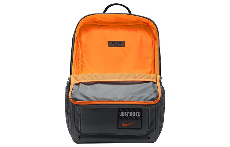 Nike Large Capacity Training Sports Zipper  Fabric Schoolbag Backpack Unisex Smoke Gray DQ5183-084 - 4