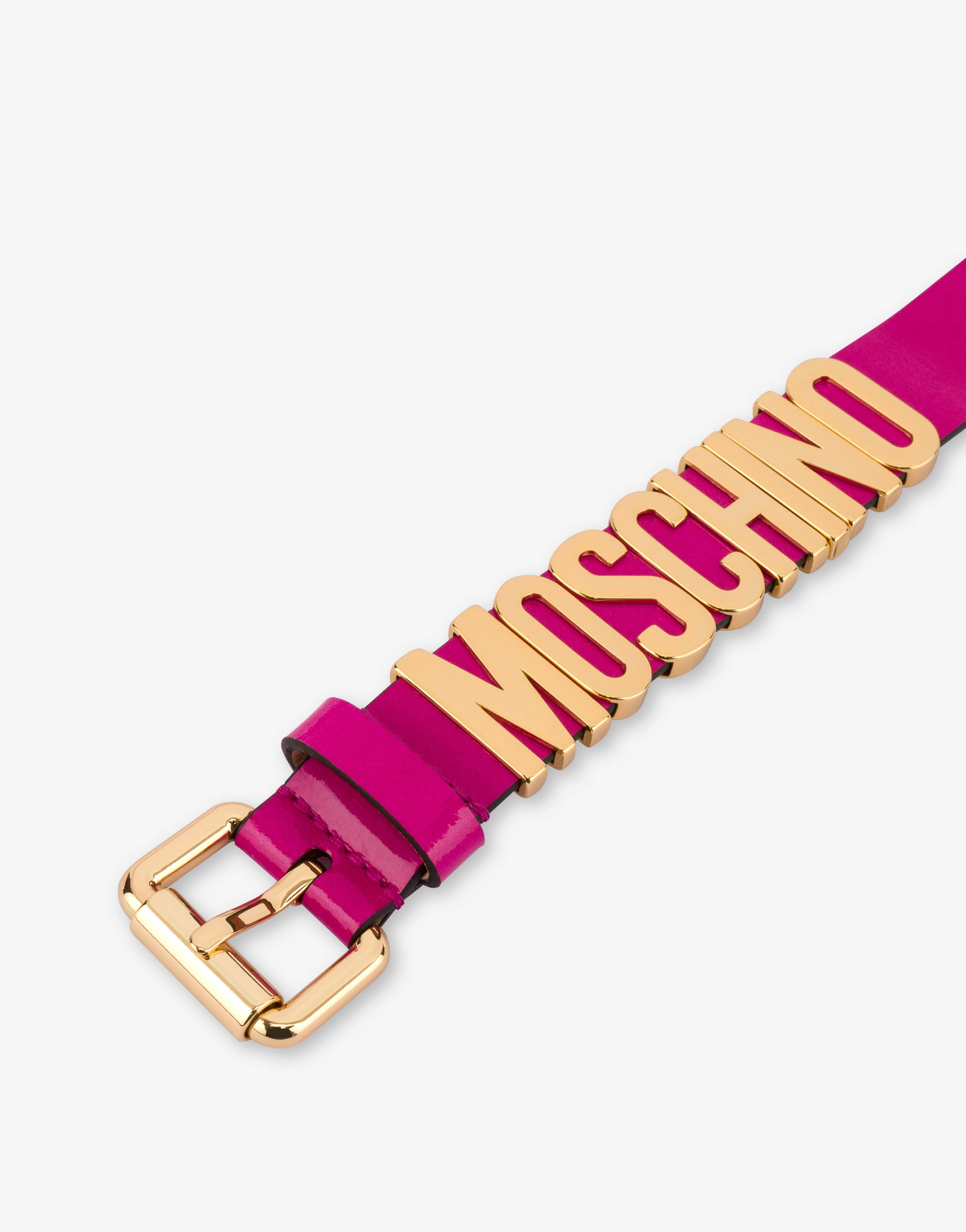 LOGO LETTERING PATENT LEATHER BRACELET - 3
