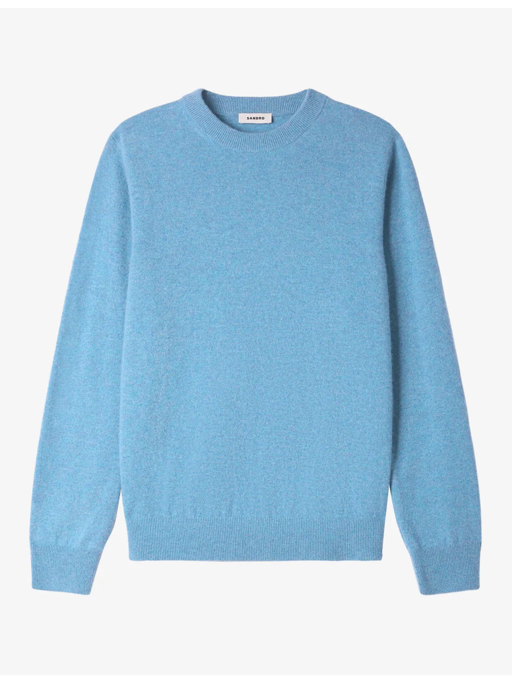 Long-sleeve crewneck cashmere jumper - 1