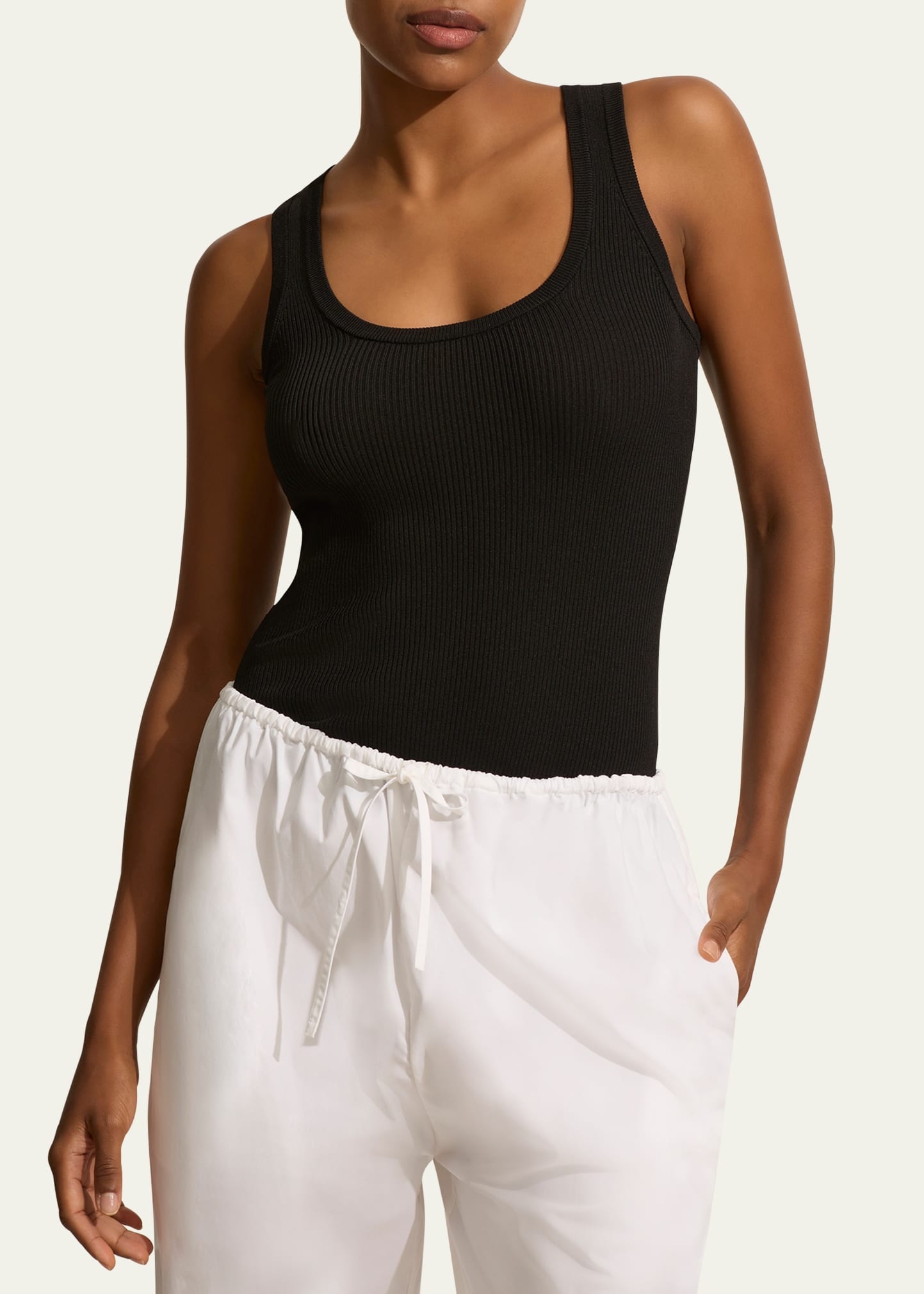 Cotton Drawstring Pants - 4