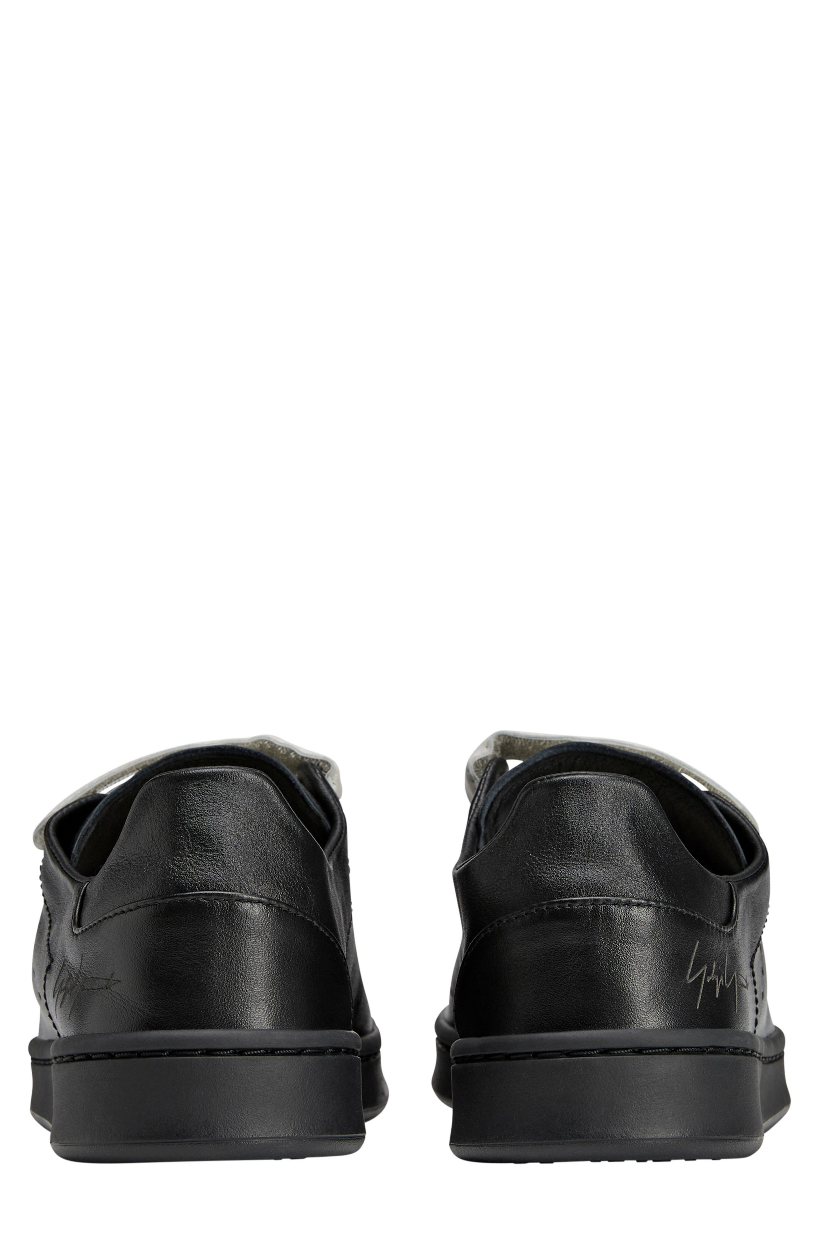 Y-3 Gender Inclusive Stan Smith Sneaker in Black/Black/Orbit Grey at Nordstrom - 5