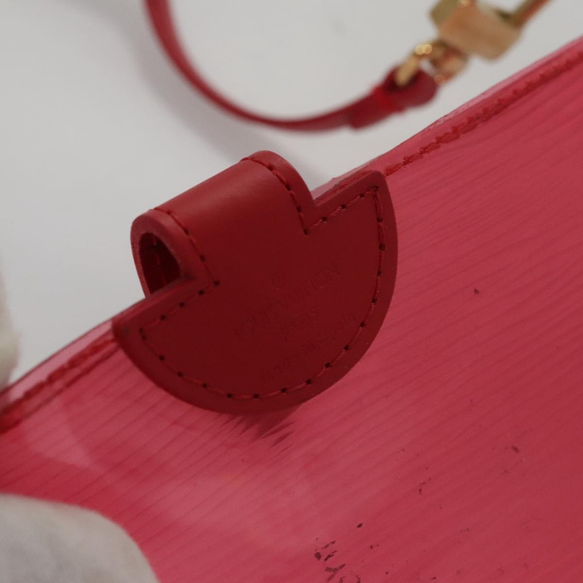 LOUIS VUITTON Epi Plage Via Hand Bag Vinyl Red Grenadine M92152 - 15