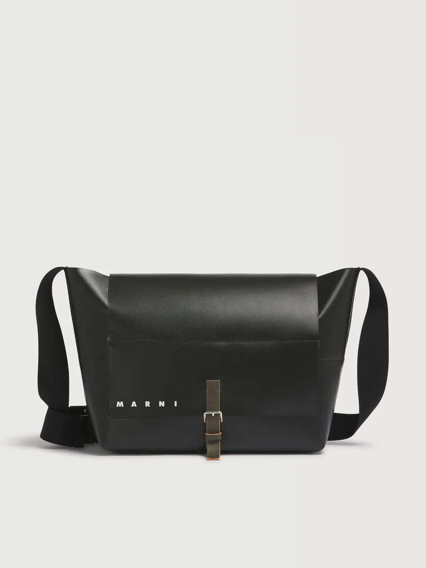 BLACK TRIBECA MESSENGER BAG - 1