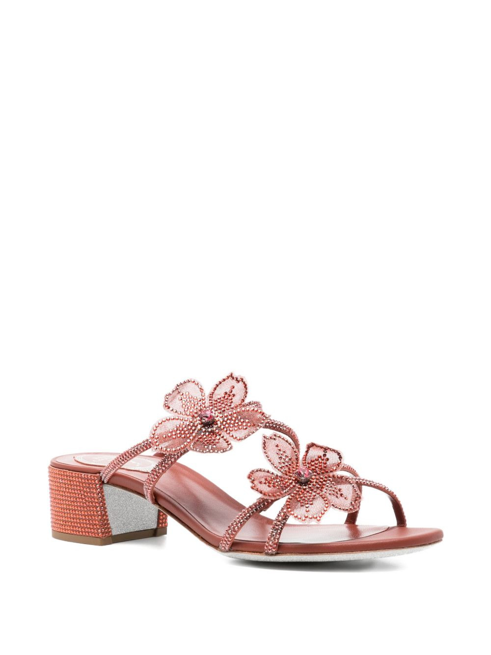50mm Peach Flower sandals - 2