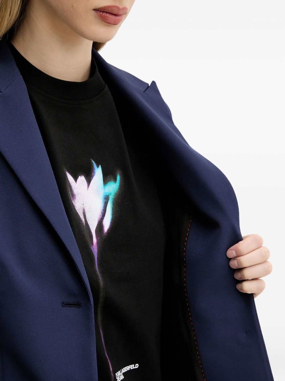 single-breasted structured blazer - 5