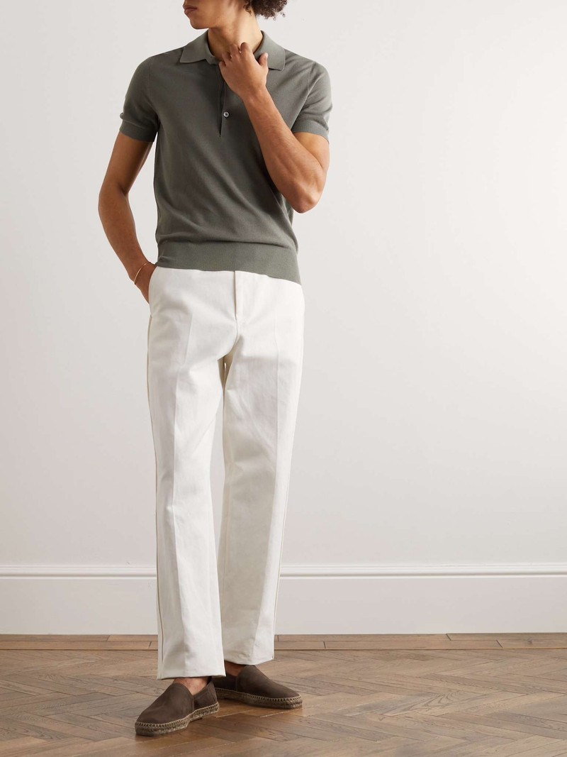 TOM FORD Barnes Textured-Leather Espadrilles outlook