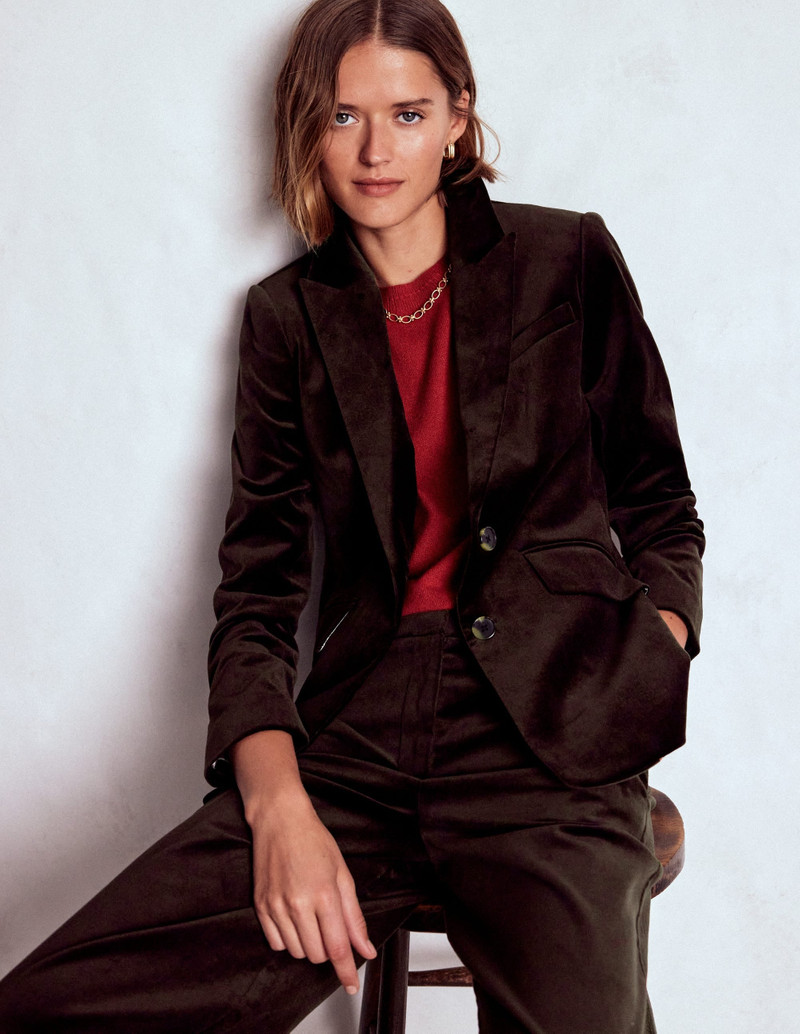 Stamford Velvet Blazer-Espresso 6