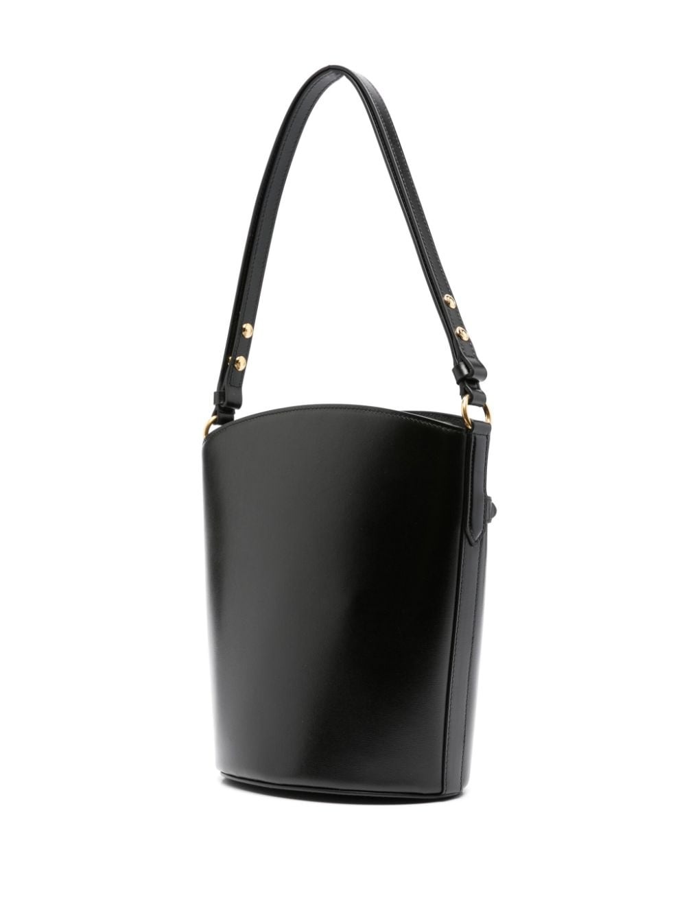 logo-plaque bucket bag - 3
