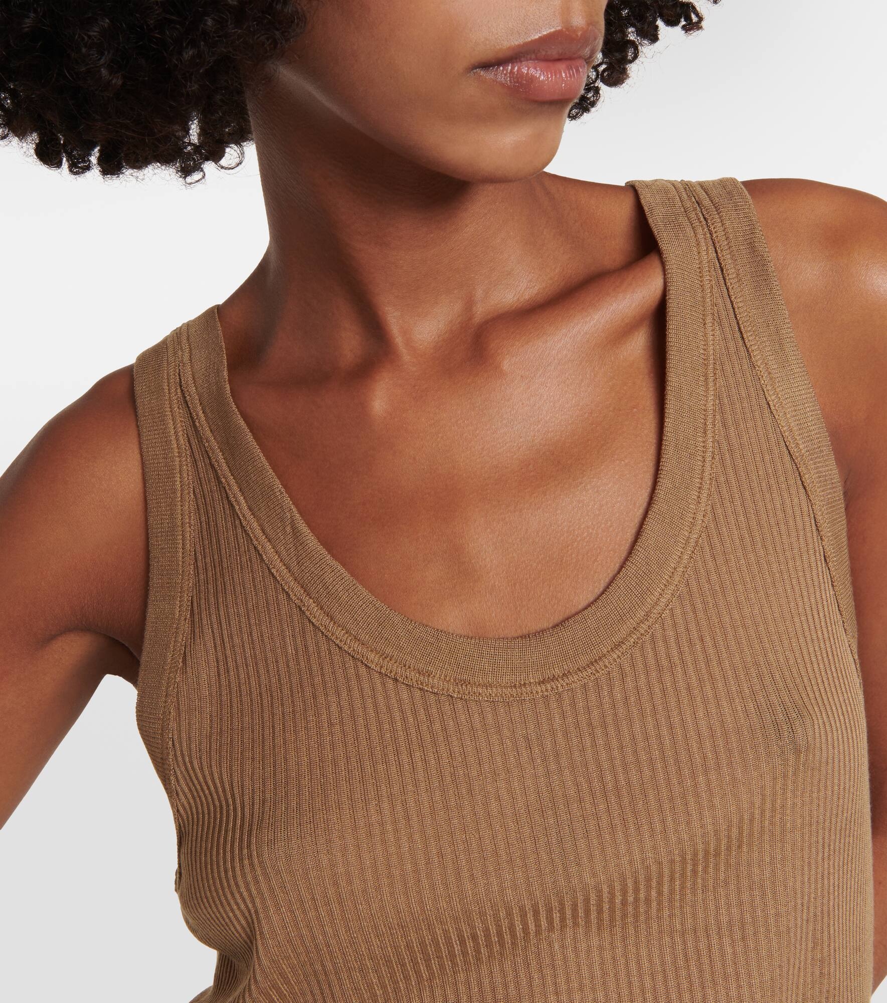 Silk jersey tank top - 4