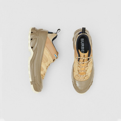 Burberry Suede, Mesh and Leather Arthur Sneakers outlook