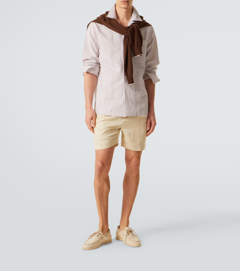 Ralph Lauren Silk and linen pleated shorts outlook