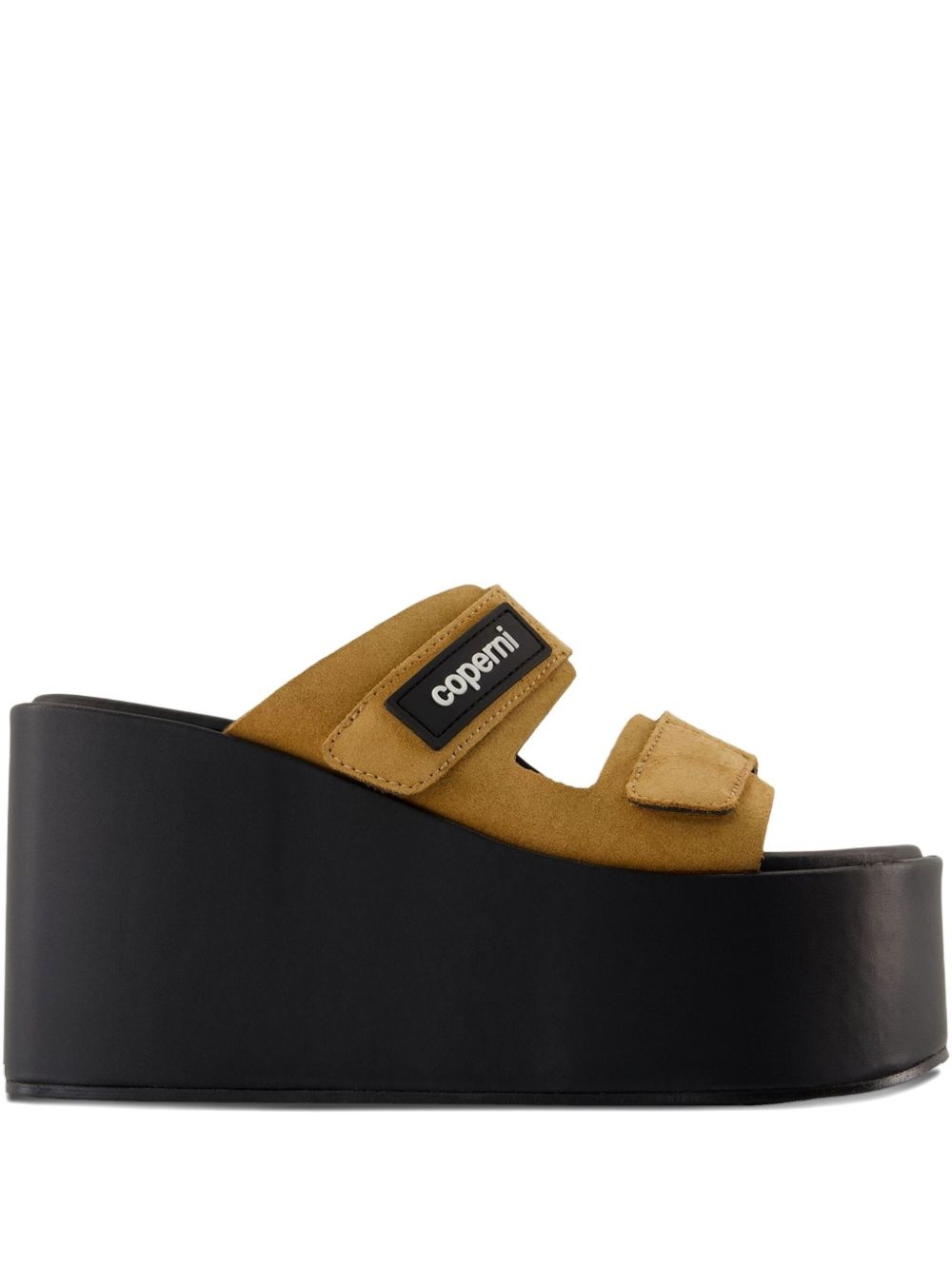 100mm platform suede sandals - 1