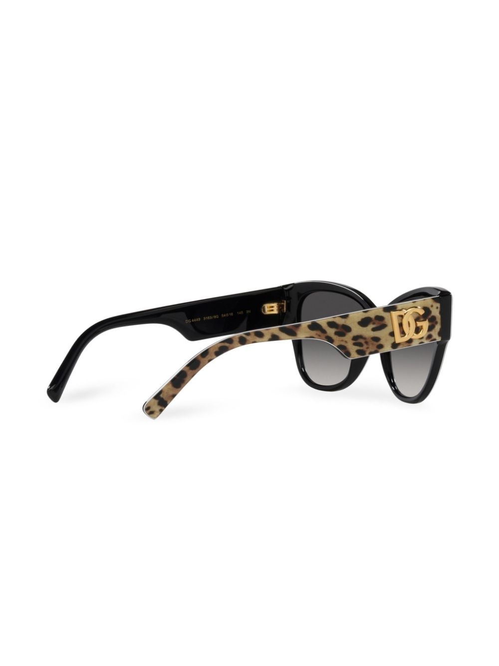 leopard-print butterfly-frame sunglasses - 4