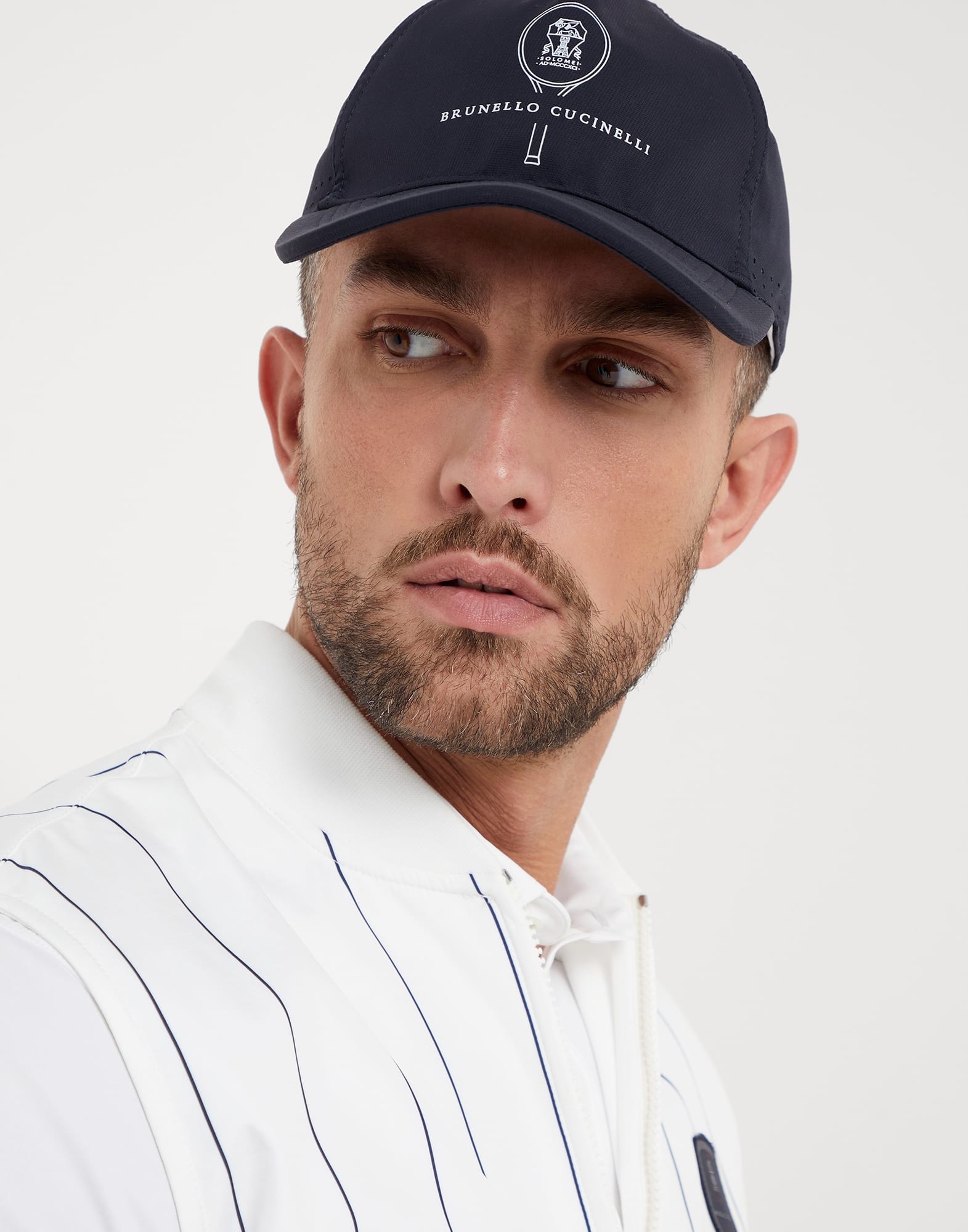 【関税＆送料込み】Brunello Cucinelli 'Sparkling' Cap Brunello Cucinelli Lightweight techno fabric cap with tennis