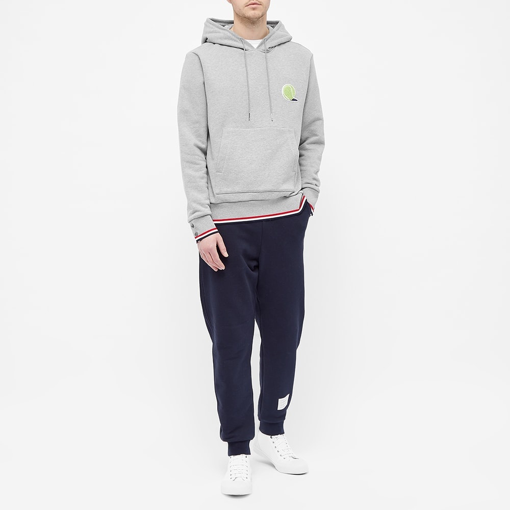 Thom Browne Tennis Ball Icon Stripe Tipped Hoody - 6