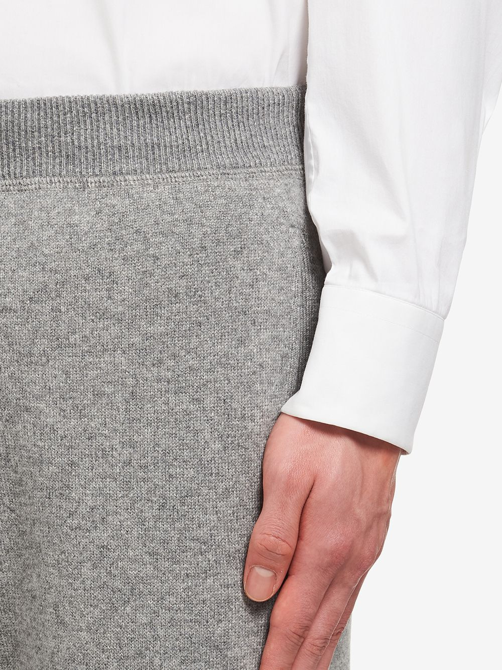 cashmere knitted track pants - 5