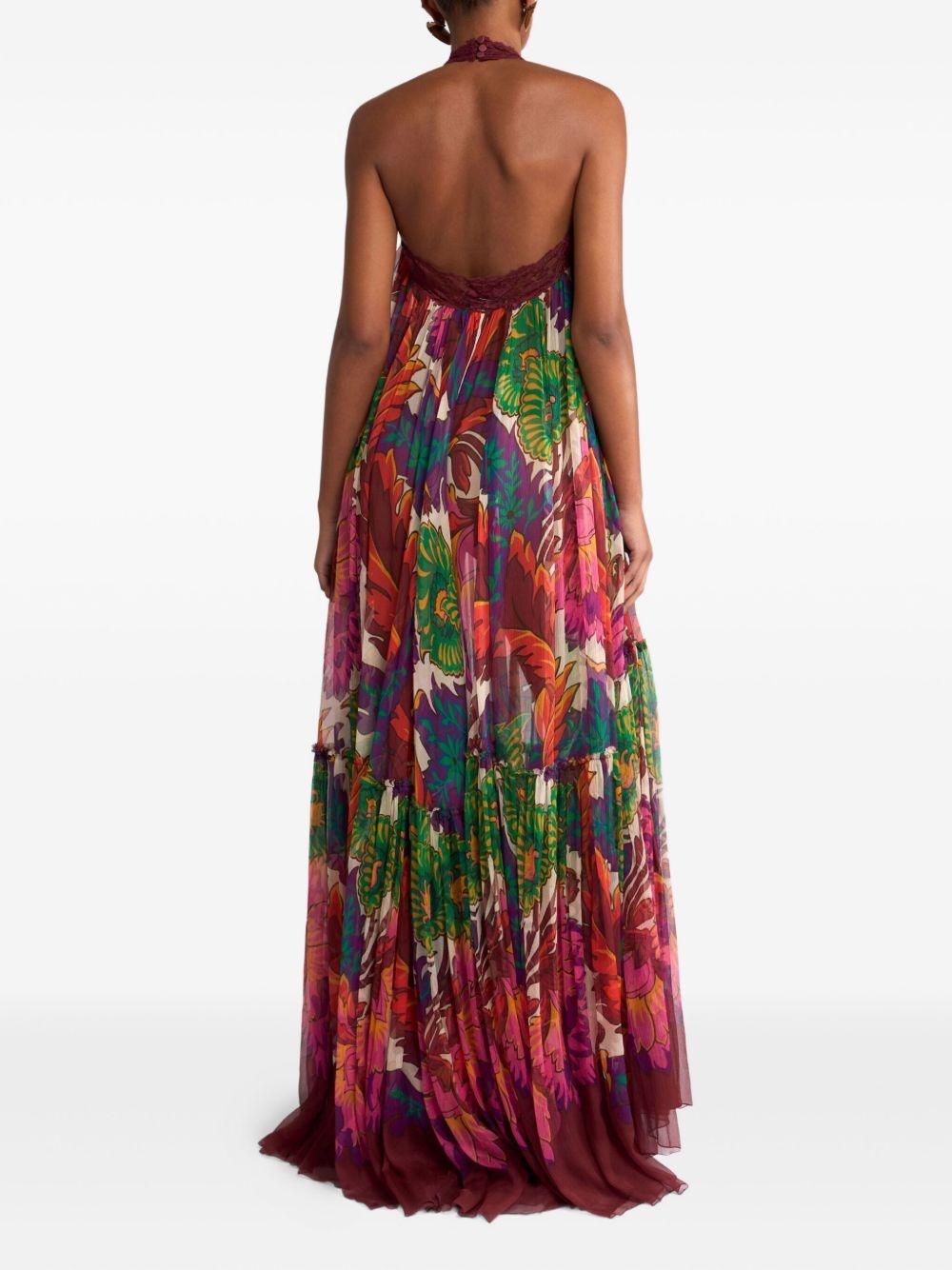 lace-trim dress - 3