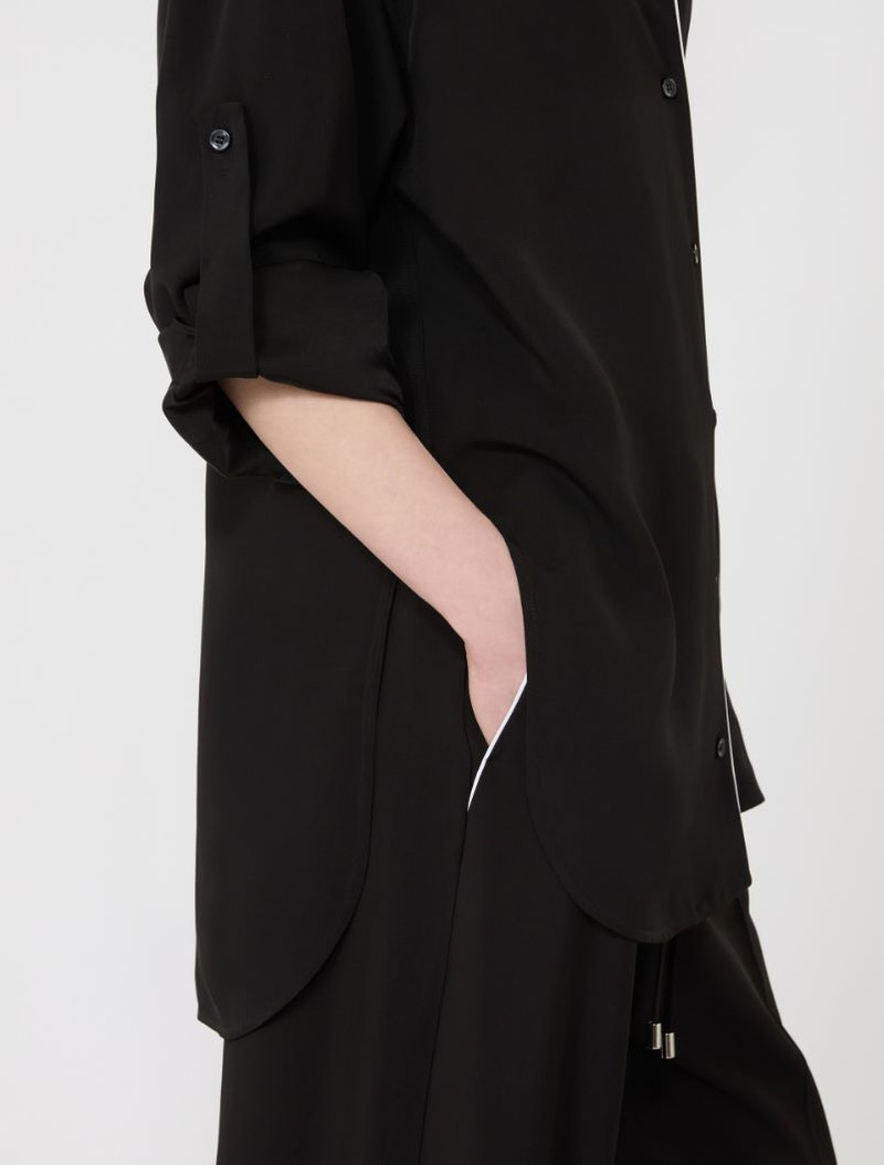 Satin overshirt - black 7