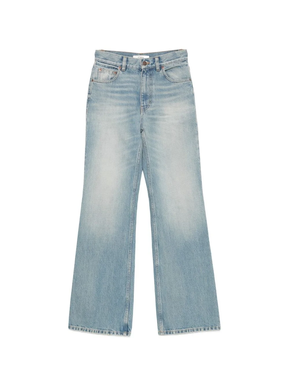 Flared leg denim jeans - 1