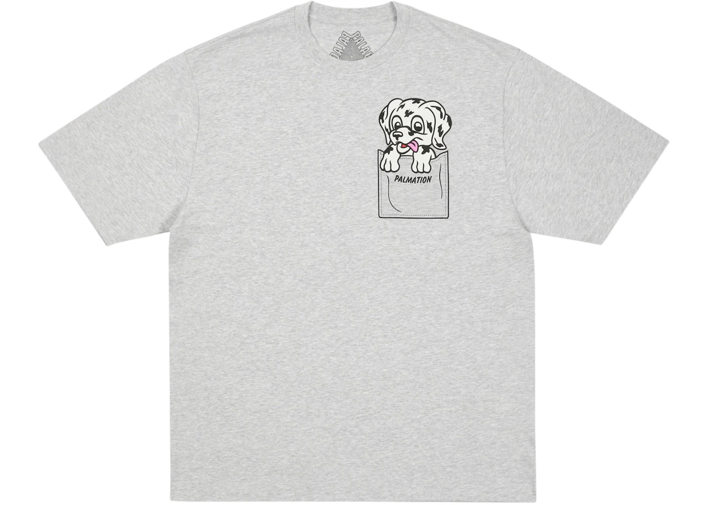 Palace Palmation T-Shirt Grey Marl - 1