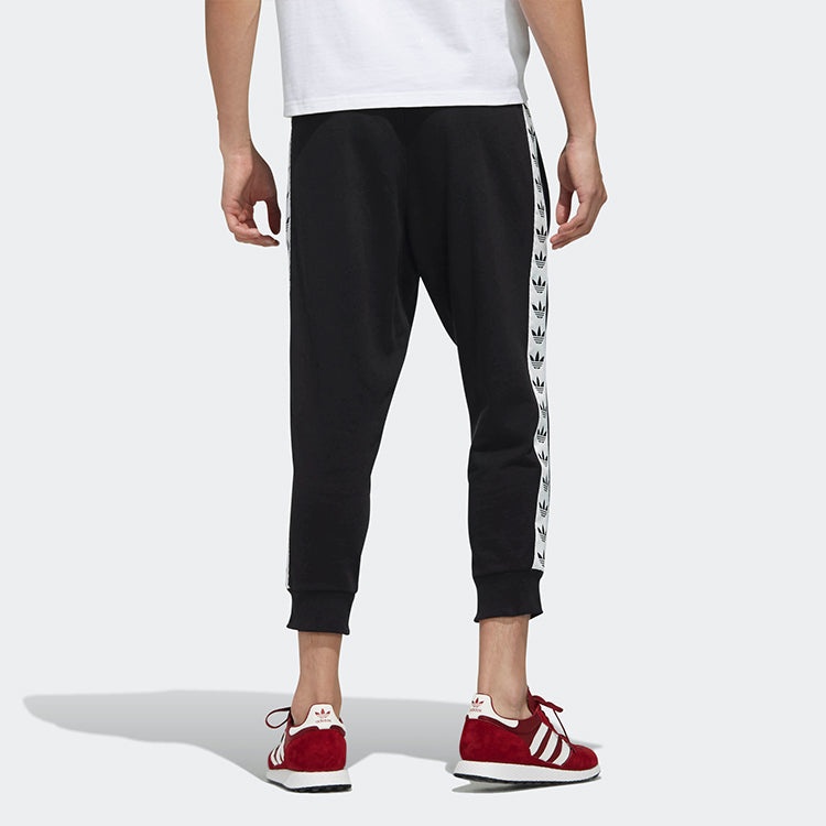 Men's adidas originals logo Sports Pants/Trousers/Joggers Black DX4228 - 6