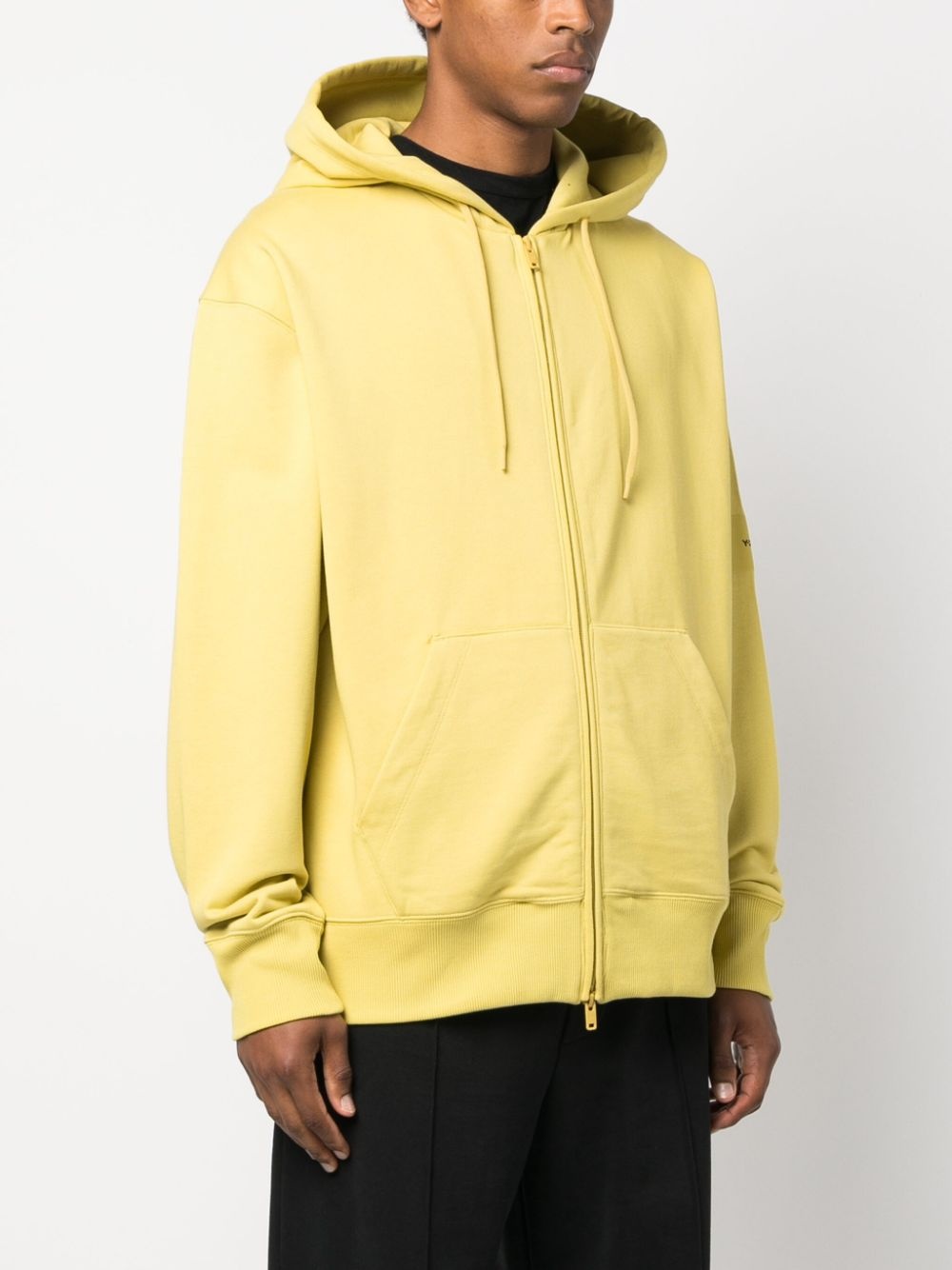 logo-patch organic-cotton hoodie - 3