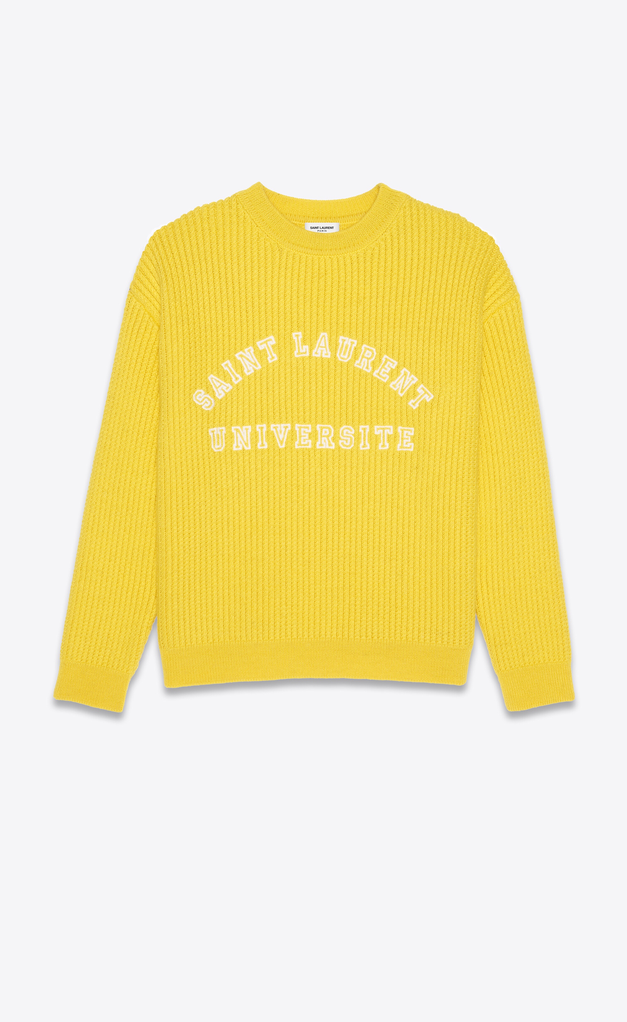 "saint laurent université" wool sweater - 1