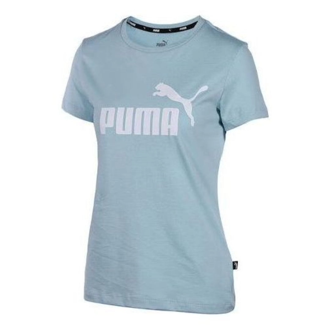 (WMNS) PUMA Comfortable Casual T-Shirt 'Teal White' 682247-25 - 1