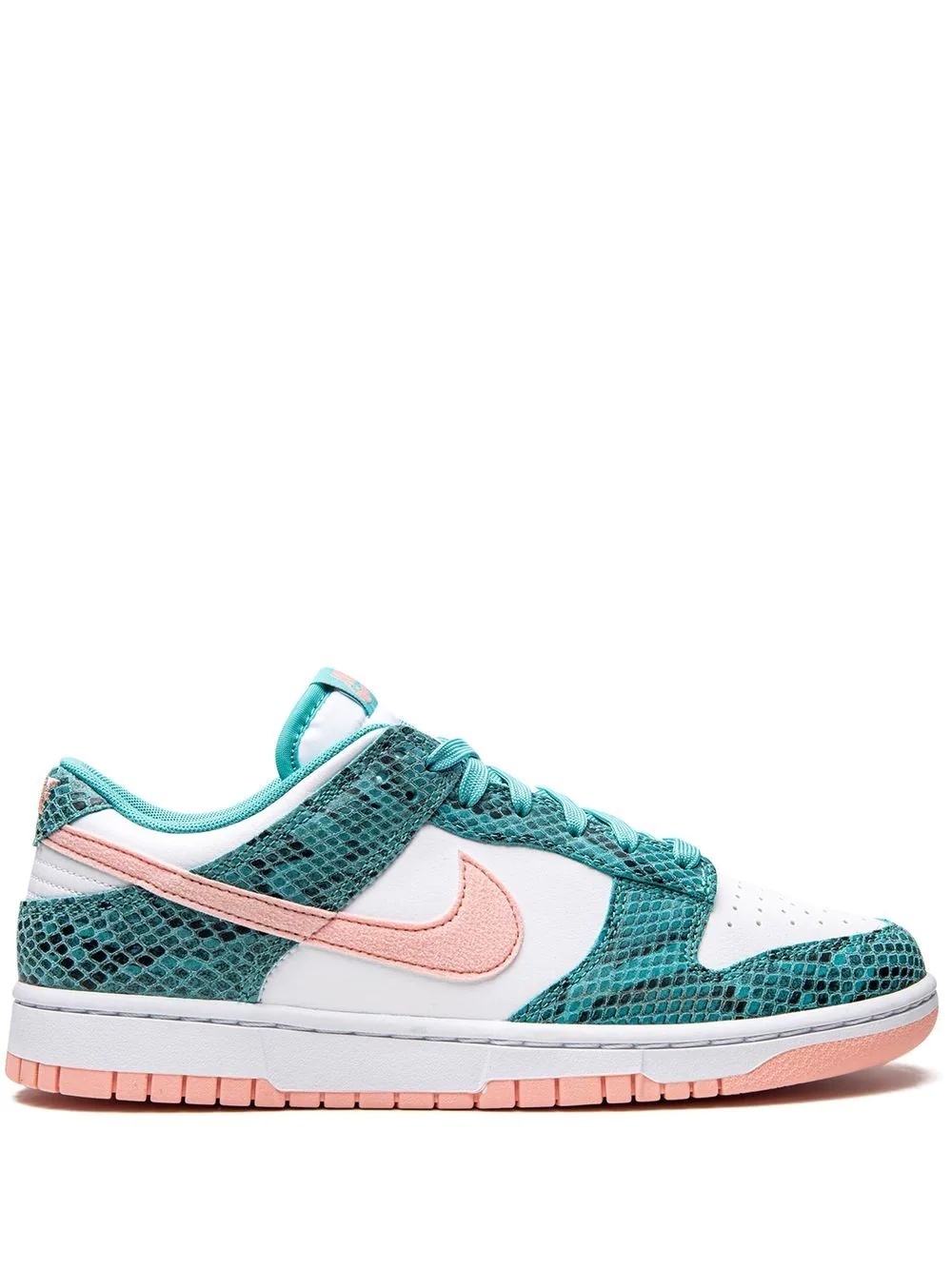 Dunk Low Snakeskin "Washed Teal/Bleached Coral" sneakers - 1