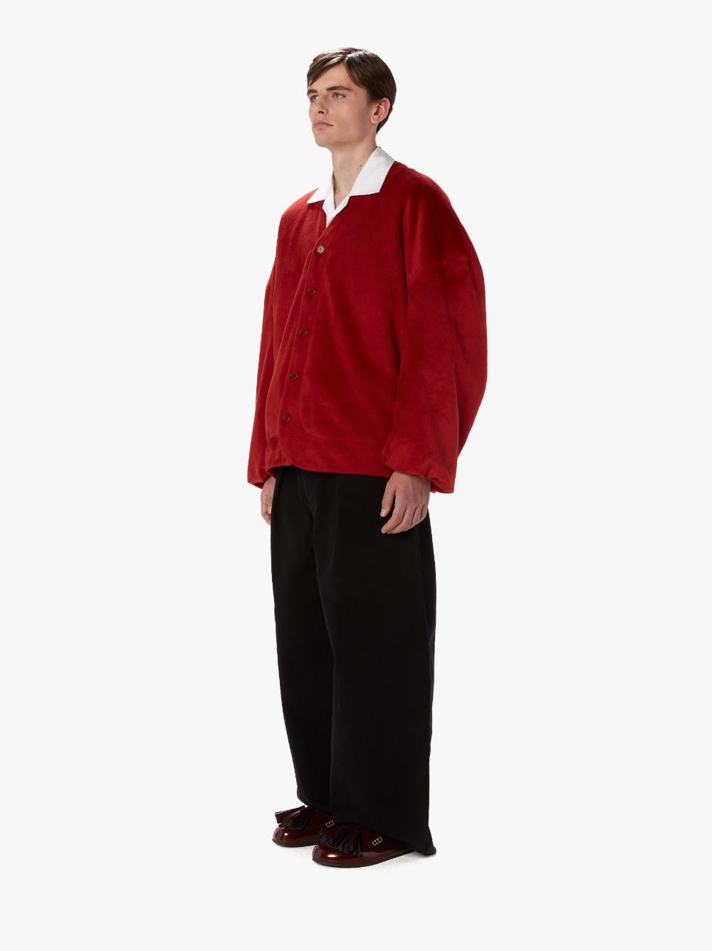 OVERSIZED V-NECK CARDIGAN - 4