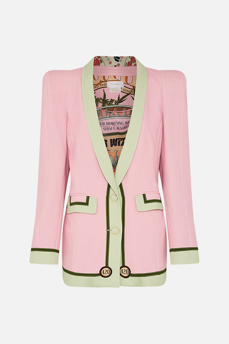PEAKED SHOULDER BLAZER 1
