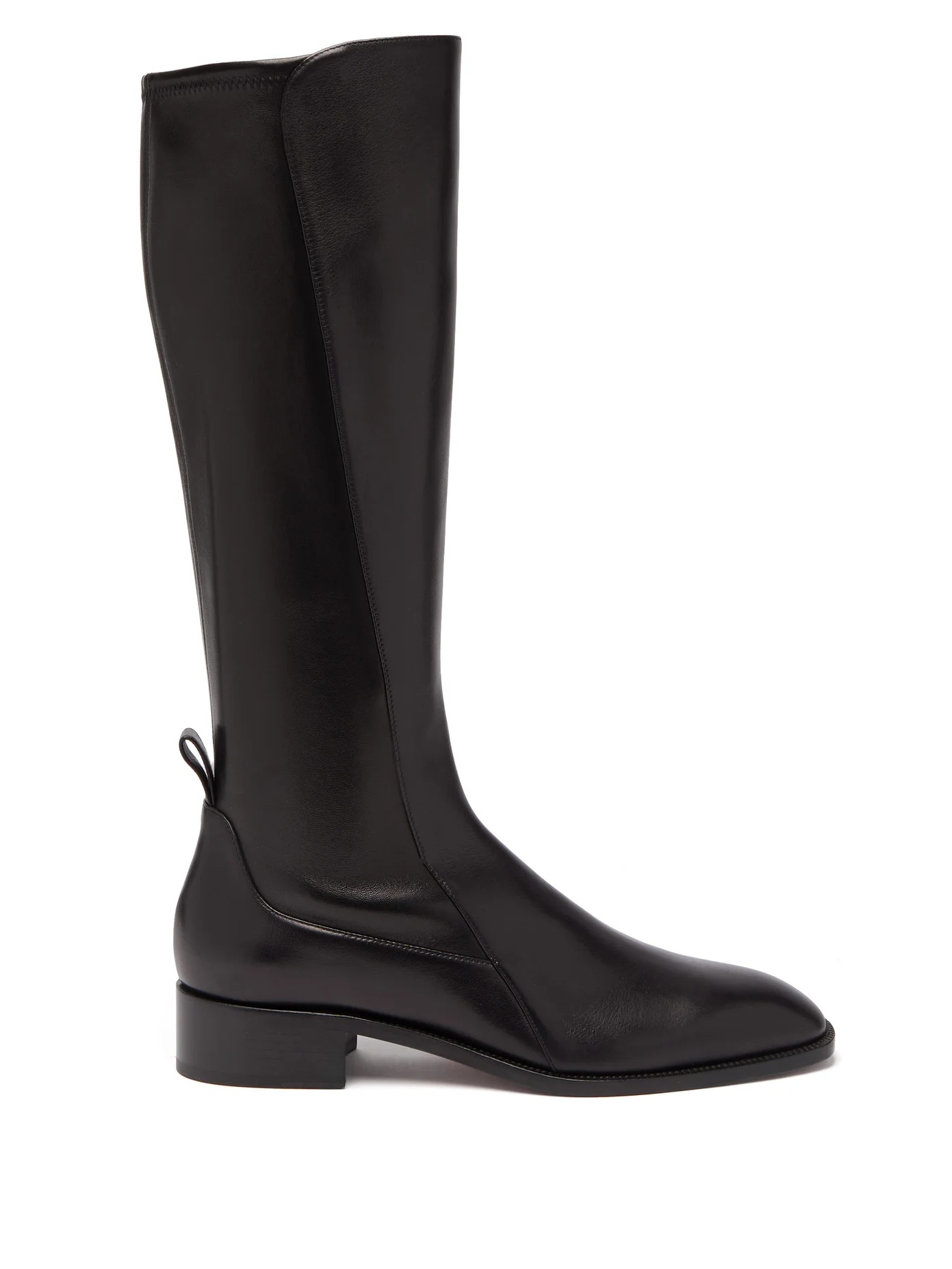 Tagastretch leather knee-high boots - 1