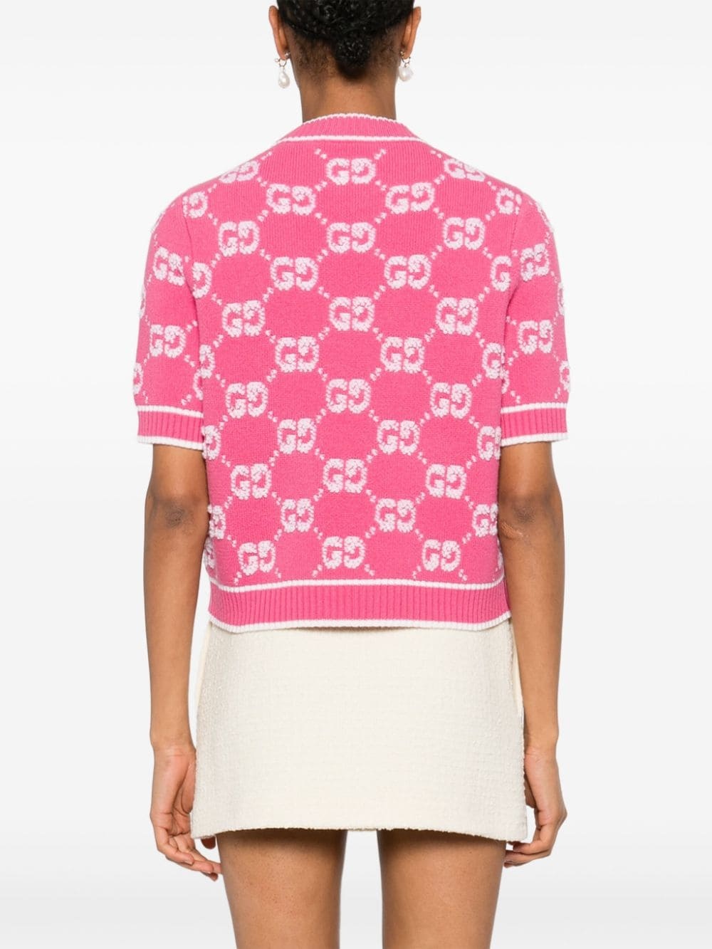 GG jacquard wool sweater - 4