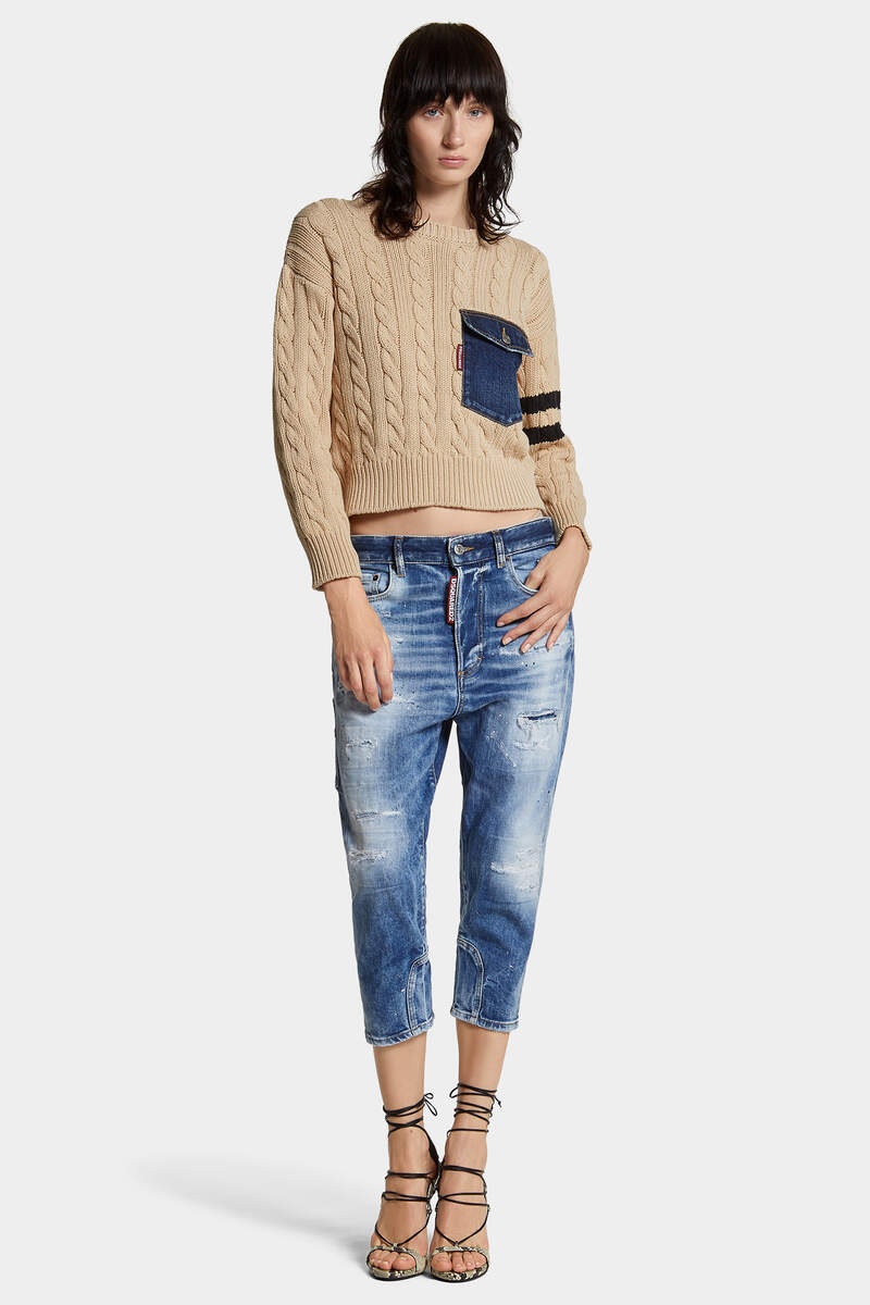 LIGHT SCARFACE WASH BABY CARPENTER JEANS - 3